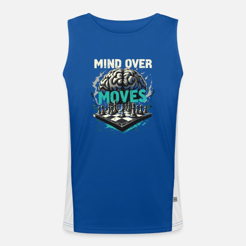 Chess Tacticians Strategy Masters Tactical Men's Functional Contrast Tank Top 