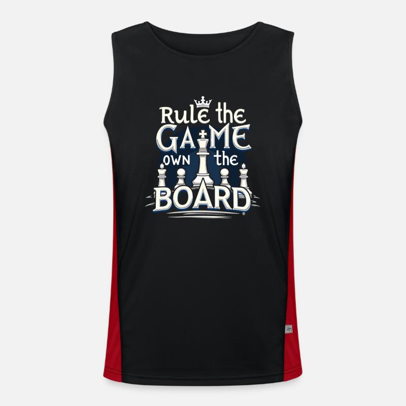 Chess Tacticians Strategy Masters Tactical Funktionelles Kontrast-Tank Top für Männer 