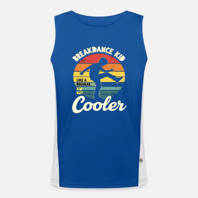 Breakdance Kid Breakdancer Retro Dance B-Boys Débardeur respirant contrasté Homme 