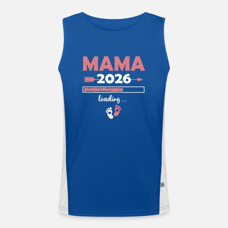 Mama 2026 Loading Funktionelles Kontrast-Tank Top für Männer 