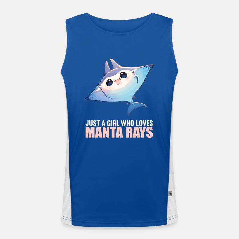 Mantas Manta Rochen Funktionelles Kontrast-Tank Top für Männer 