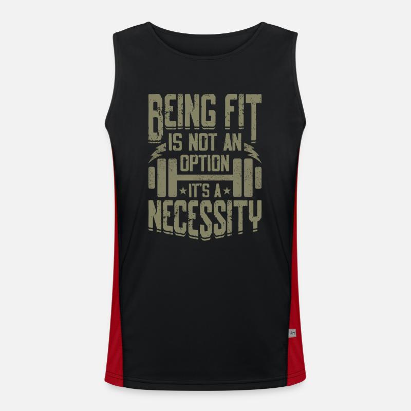 Être en forme n’est pas une option, c’est un devoir Débardeur respirant contrasté Homme 