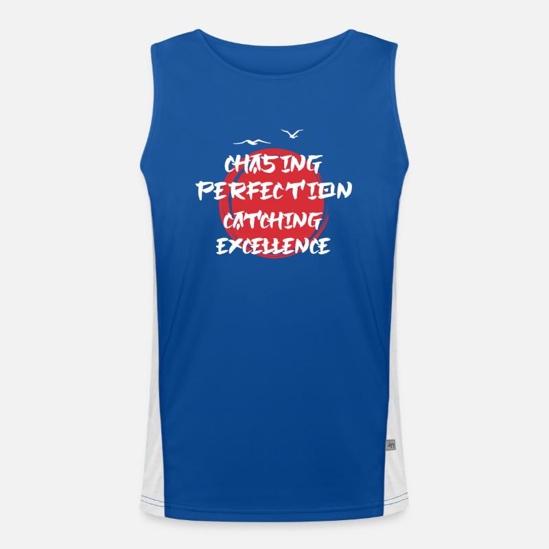 Kaizen Mindset Chasing Perfection Men's Functional Contrast Tank Top 