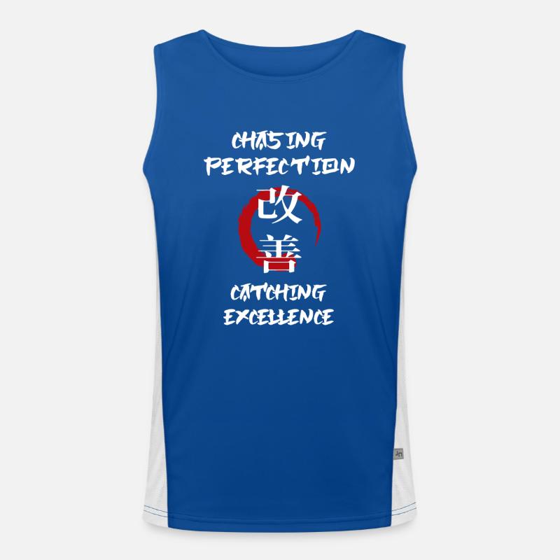 Kaizen Mindset Chasing Perfection Men's Functional Contrast Tank Top 