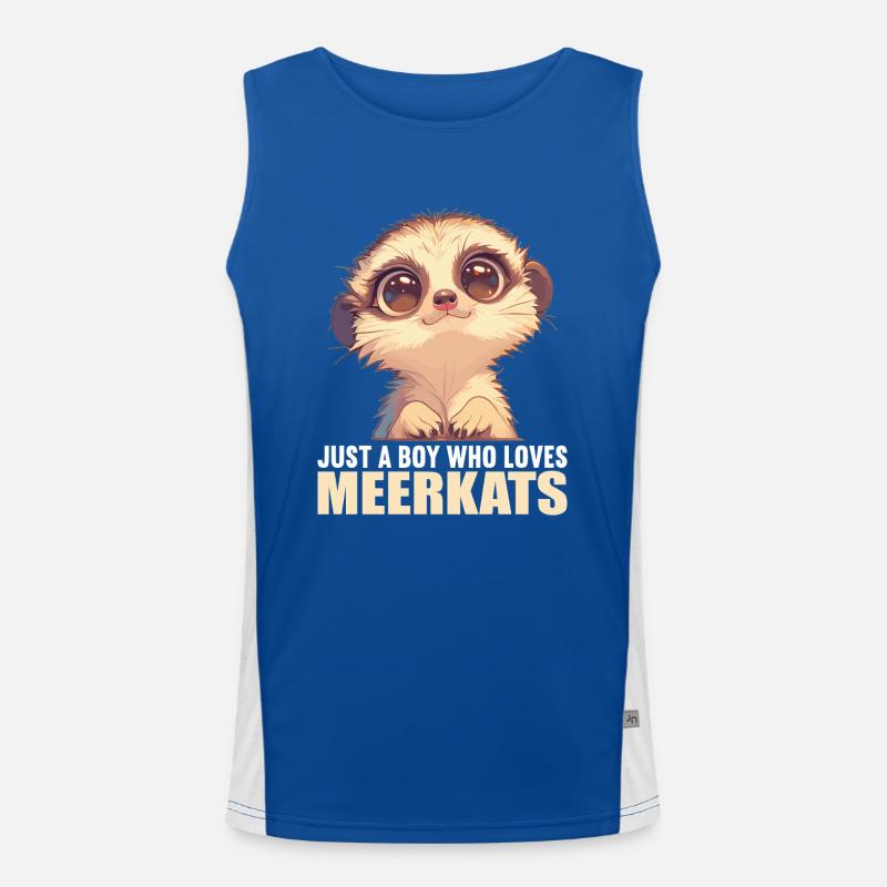 Meerkat Erdmännchen Funktionelles Kontrast-Tank Top für Männer 