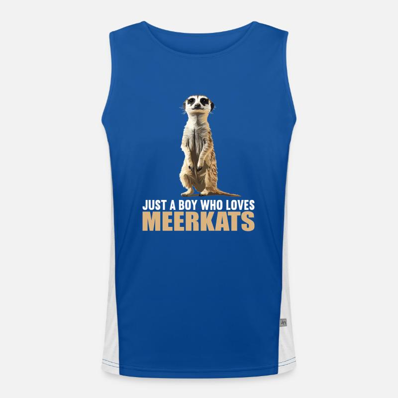 Meerkat Erdmännchen Funktionelles Kontrast-Tank Top für Männer 