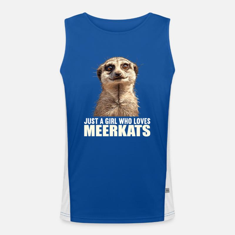Meerkat Erdmännchen Funktionelles Kontrast-Tank Top für Männer 