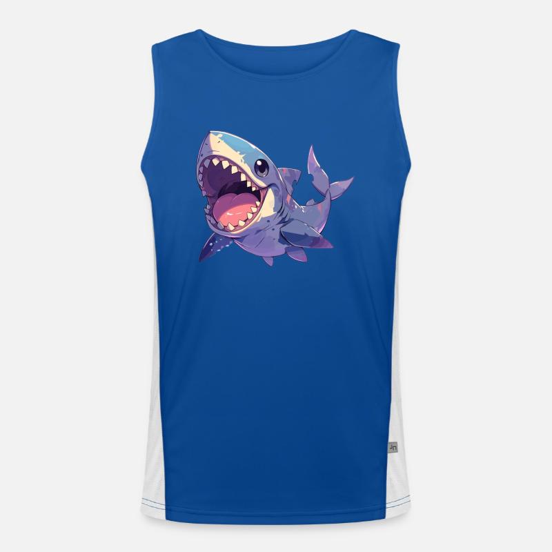 Grands requins blancs Grand requin blanc Débardeur respirant contrasté Homme 
