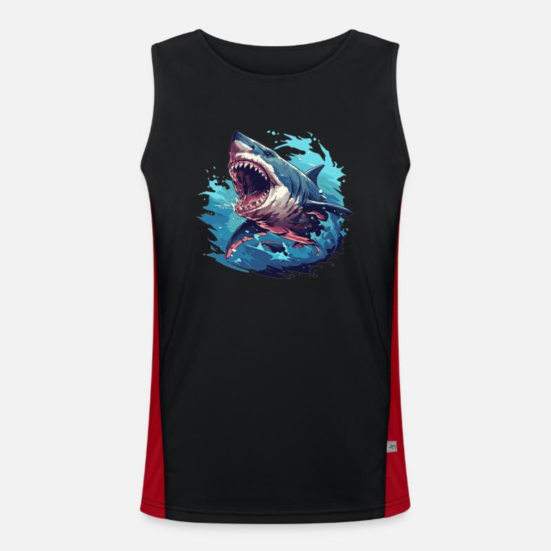 Great White Sharks Great White Shark Men's Functional Contrast Tank Top 