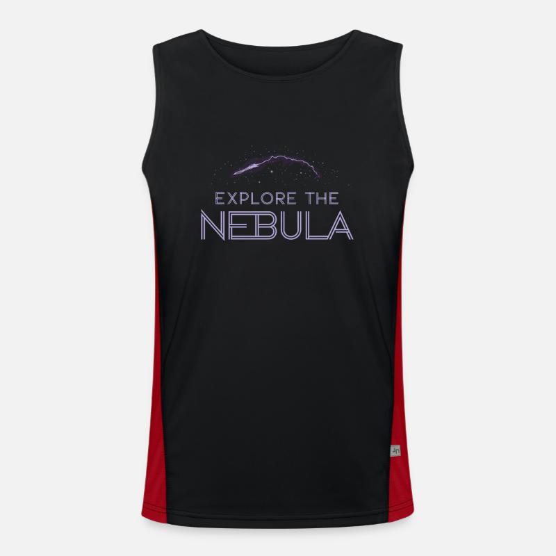 Space-themed players Cosmic Gaming Sci-fi Men's Functional Contrast Tank Top 