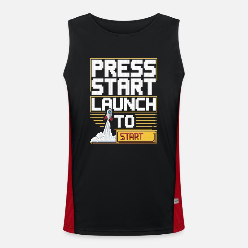 Space-themed players Cosmic Gaming Sci-fi Men's Functional Contrast Tank Top 