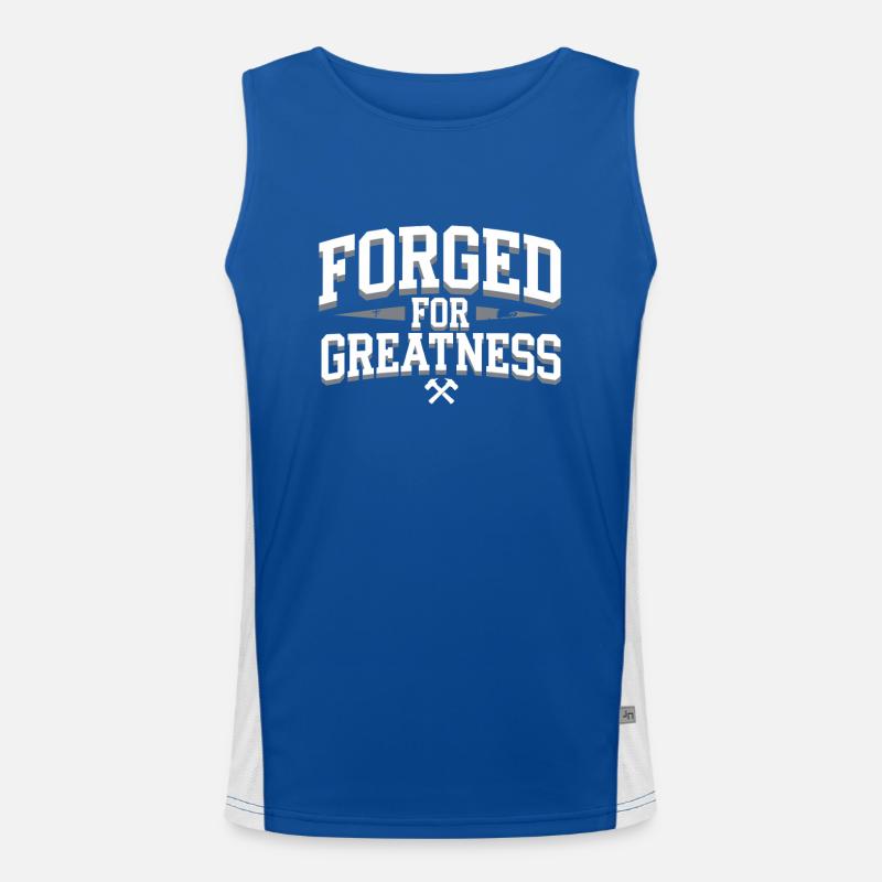 Blacksmithing Viking Warrior Norse Forge Metalwork Funktionelles Kontrast-Tank Top für Männer 