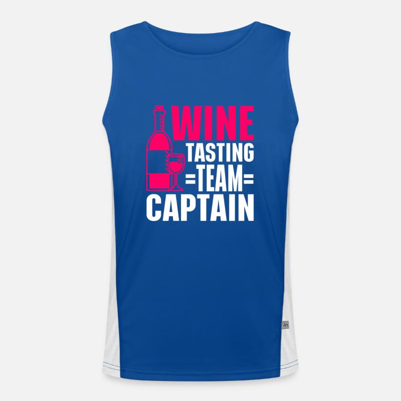 Wine Tasting Funny Wine Lover Funktionelles Kontrast-Tank Top für Männer 