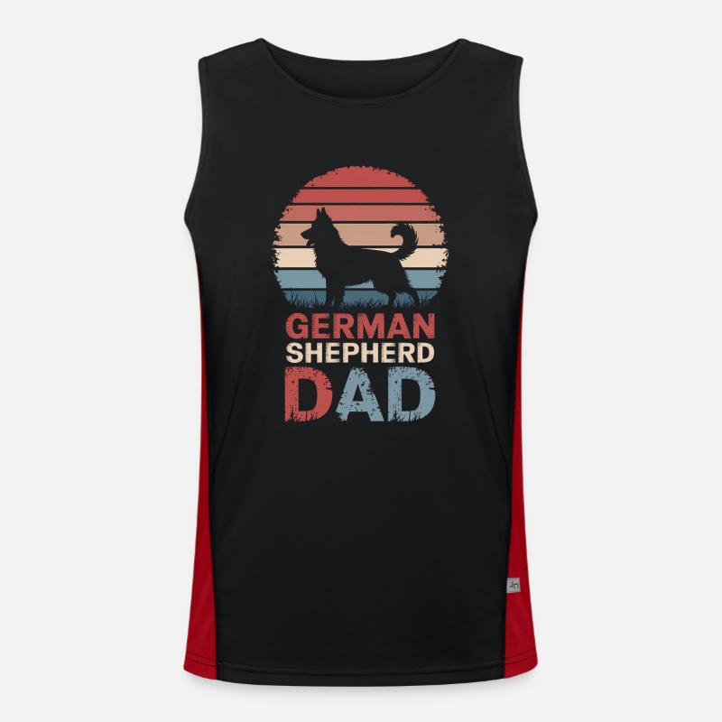 Deutscher Schäferhund Spruch Schäferhund Geschenk Funktionelles Kontrast-Tank Top für Männer 