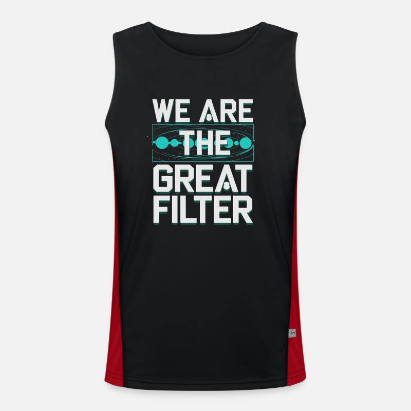 Astrobiology Space Exploration Extraterrestrial Men's Functional Contrast Tank Top 