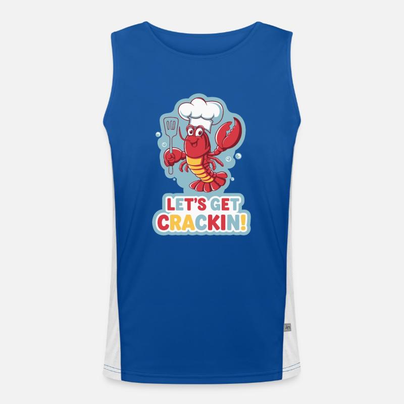 LET'S GET CRACKIN Men's Functional Contrast Tank Top 