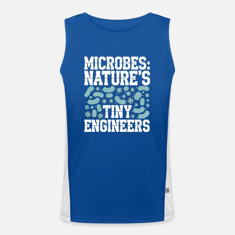 Microscope Enthusiast Lab Technician Science Men's Functional Contrast Tank Top 