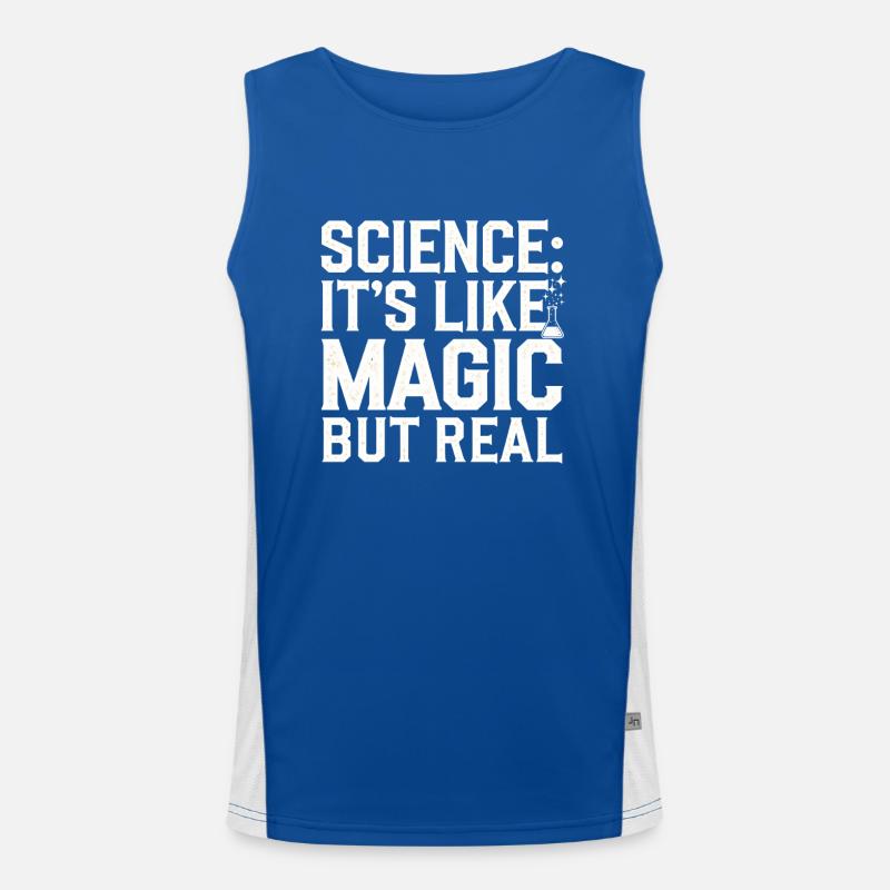 Passionné de microscope Technicien de laboratoire Science Débardeur respirant contrasté Homme 