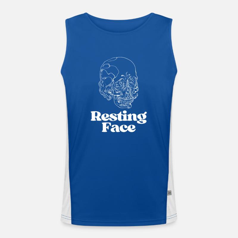 Resting Face Men's Functional Contrast Tank Top 