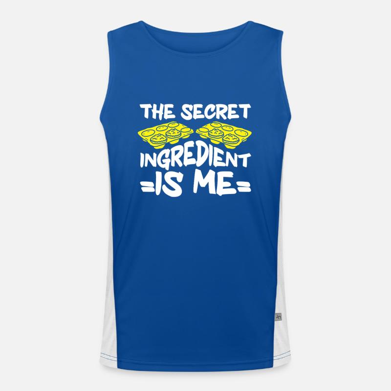 Baking Bakery Baker Men's Functional Contrast Tank Top 