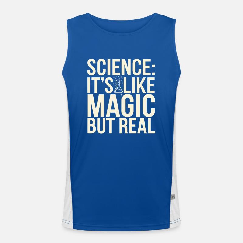 Microscope Enthusiast Lab Technician Science Men's Functional Contrast Tank Top 