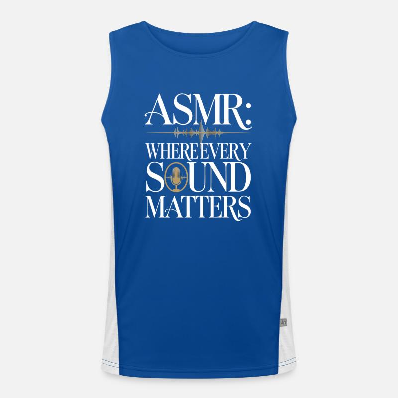 Asmr Creator Sensorische Entspannung Beruhigender Funktionelles Kontrast-Tank Top für Männer 