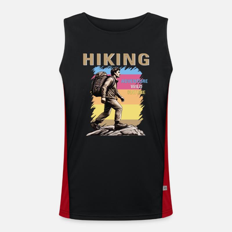 MOUNTAINEERING HIKING Men's Functional Contrast Tank Top 