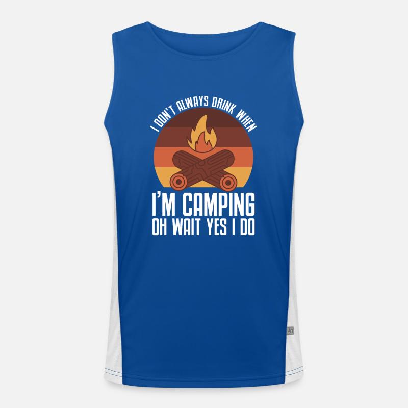 Camping Campfire Camper Funktionelles Kontrast-Tank Top für Männer 