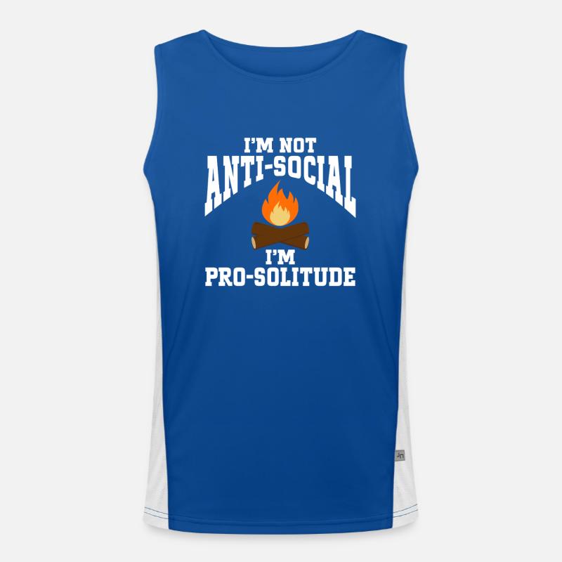 Camping Campfire Camper Funktionelles Kontrast-Tank Top für Männer 