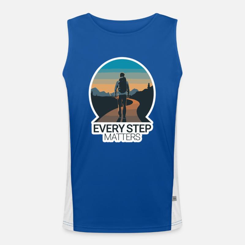 VOYAGE, CHAQUE PAS COMPTE Débardeur respirant contrasté Homme 