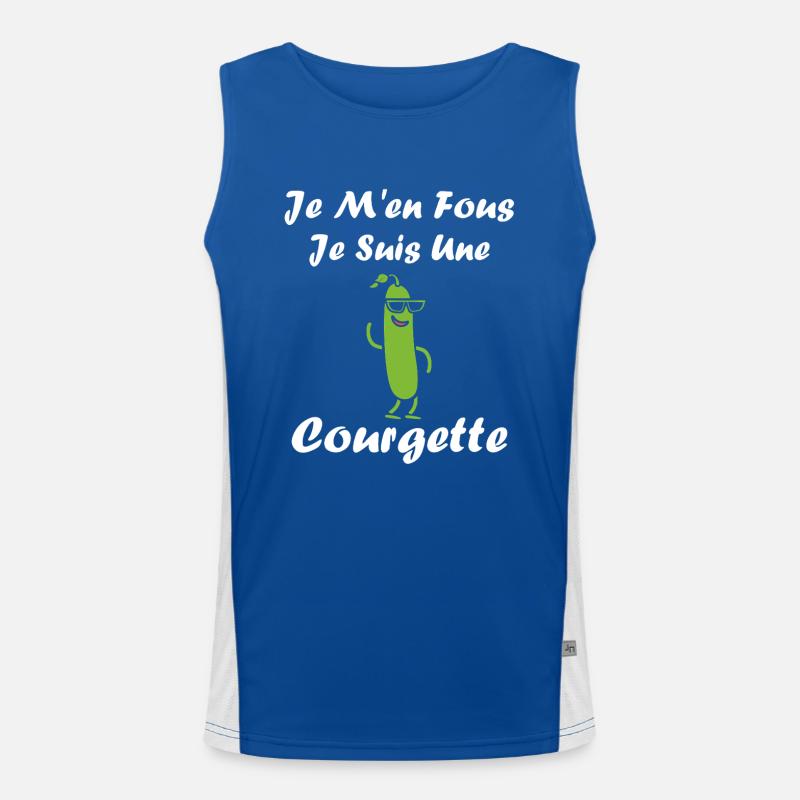 Humour Courgette Débardeur respirant contrasté Homme 