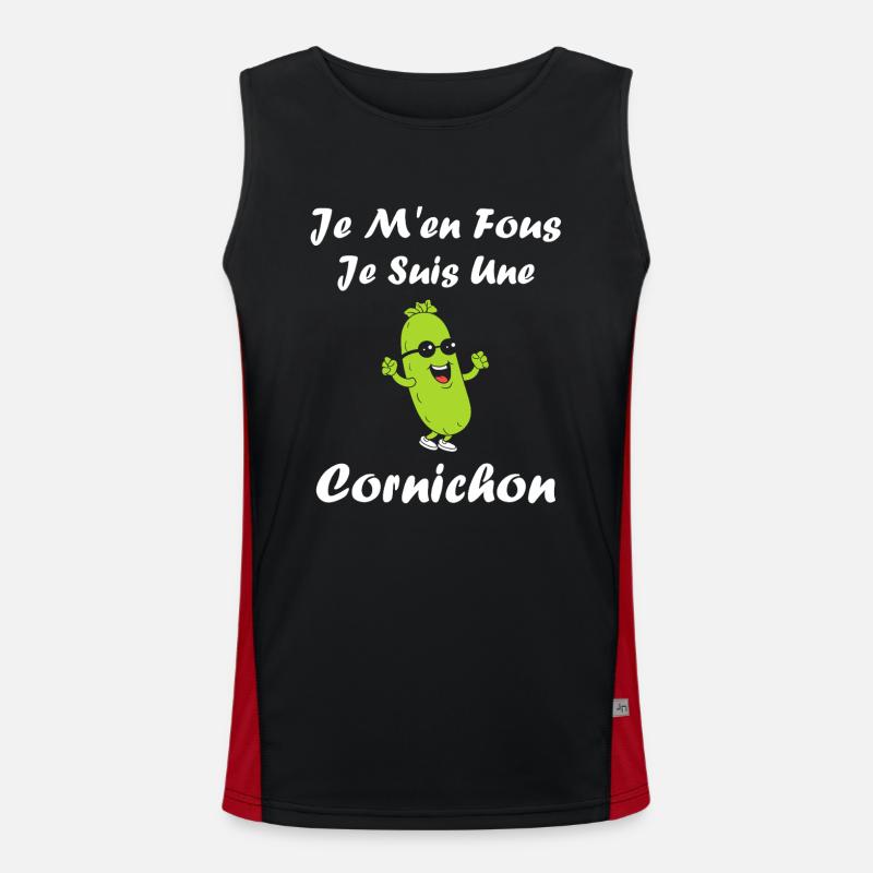 Humour Cornichon Débardeur respirant contrasté Homme 