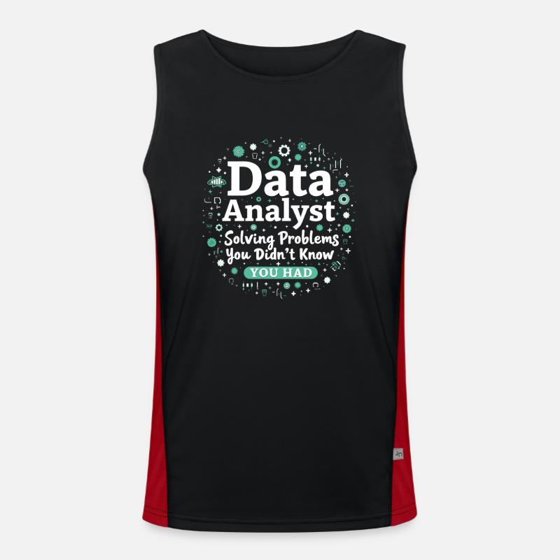 Data Analyst Big Data Specialist Business Funktionelles Kontrast-Tank Top für Männer 