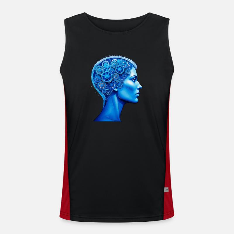HEAD GEARS Men's Functional Contrast Tank Top 