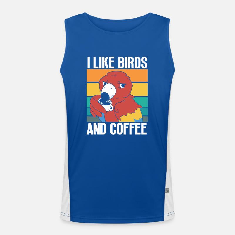 Bird Watching Cute Bird Lover Funktionelles Kontrast-Tank Top für Männer 