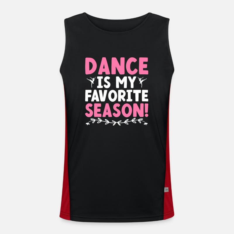 La danse est ma saison préférée pour danser Débardeur respirant contrasté Homme 