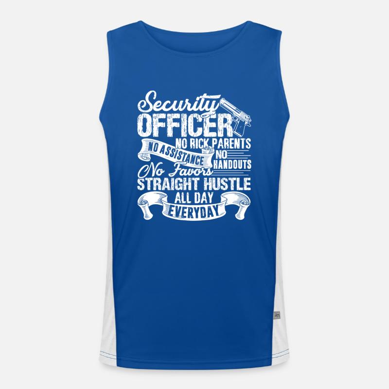 Security Officer Proud Security Officer Men's Functional Contrast Tank Top 