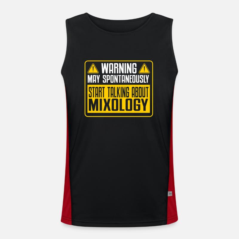 Mixologist, Bartender, Bartender, Mixology Men's Functional Contrast Tank Top 