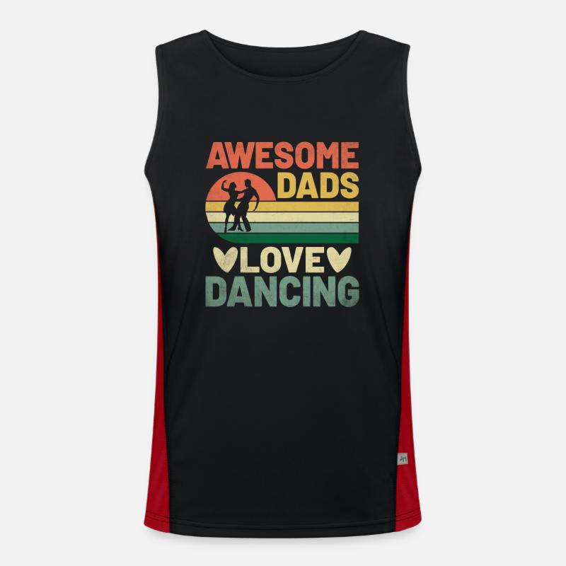 Awesome Dads Love Dancing For Dancing Dancer Funktionelles Kontrast-Tank Top für Männer 