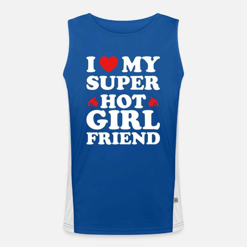 girlfriend1 Zeichenfläche 1 Funktionelles Kontrast-Tank Top für Männer 