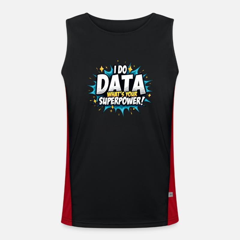 Data Analyst Big Data Specialist Business Funktionelles Kontrast-Tank Top für Männer 