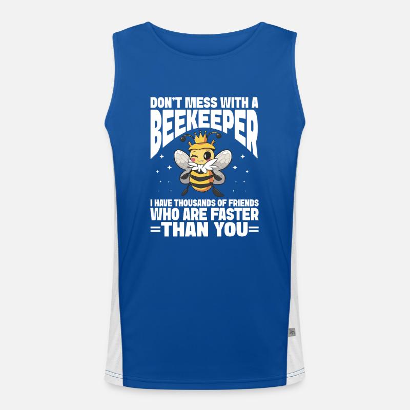 Beekeeping Bees Beekeeper Funktionelles Kontrast-Tank Top für Männer 