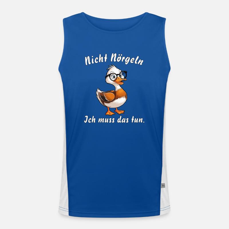 Ne pas harceler le canard Débardeur respirant contrasté Homme 