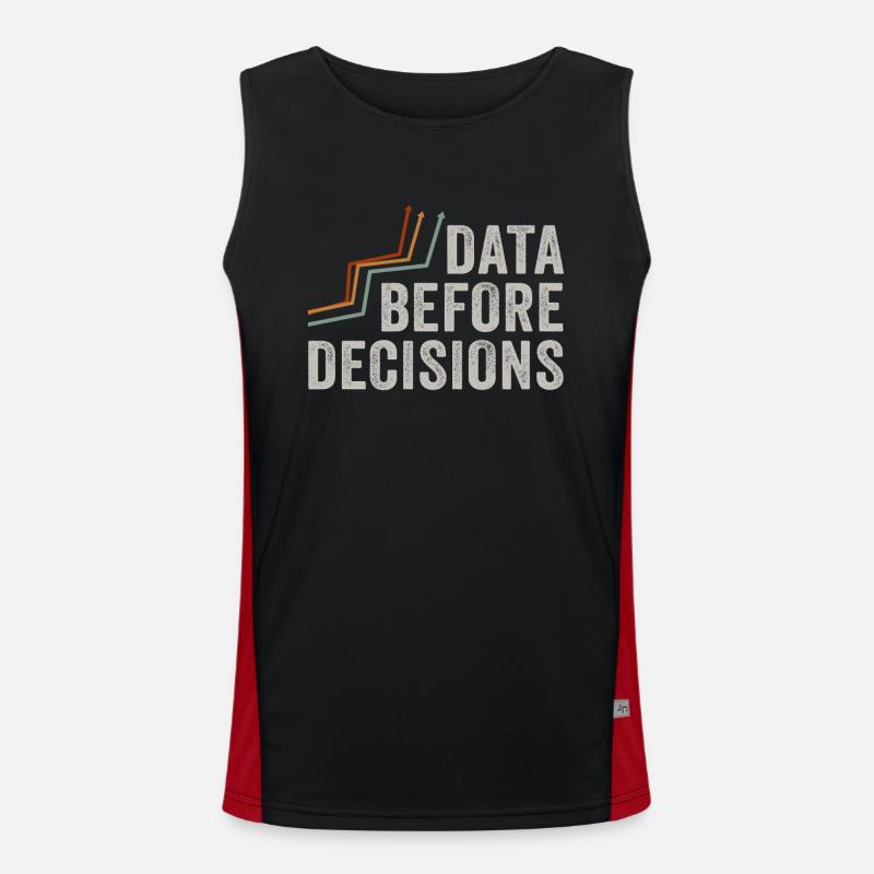 Data Or It Didn't Happen For Student Men's Functional Contrast Tank Top 