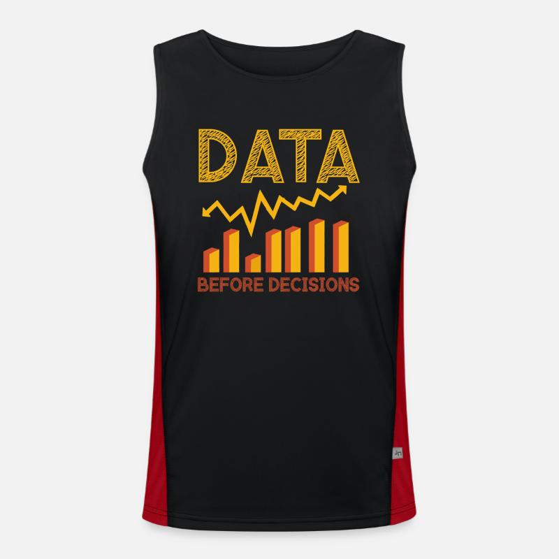 Data Or It Didn't Happen For Student Men's Functional Contrast Tank Top 