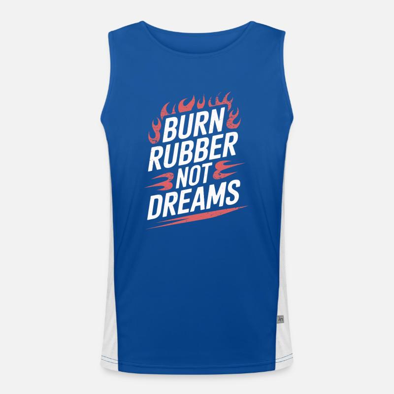 Drift automobile, course automobile, drift automobile Débardeur respirant contrasté Homme 