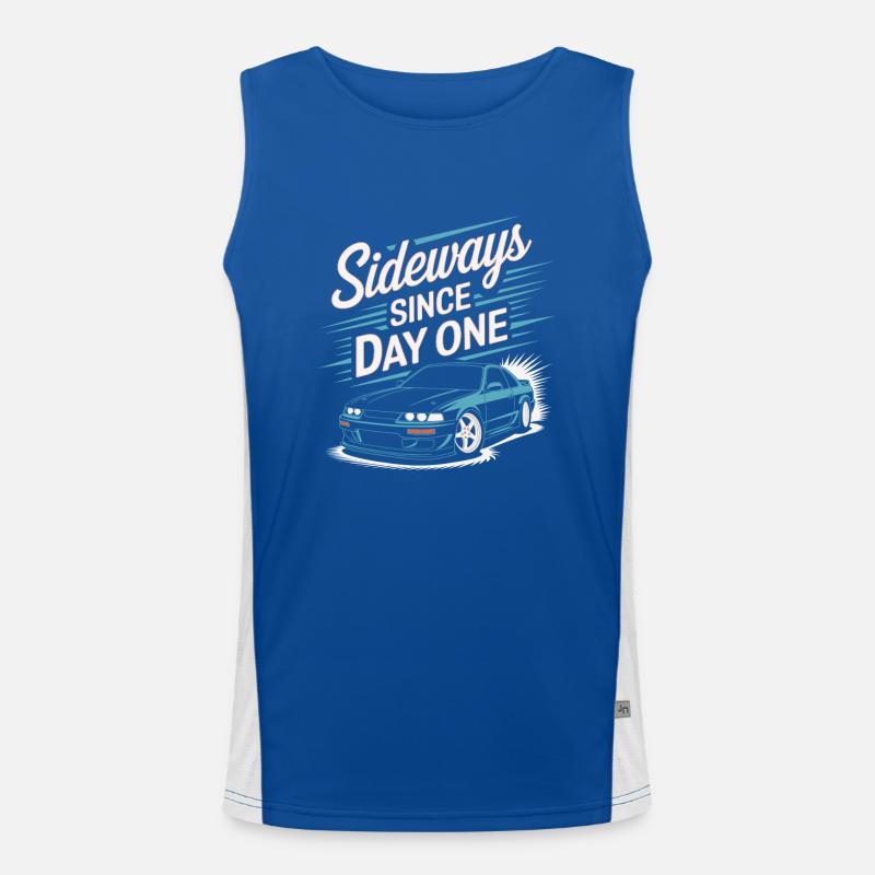 Drift automobile, course automobile, drift automobile Débardeur respirant contrasté Homme 