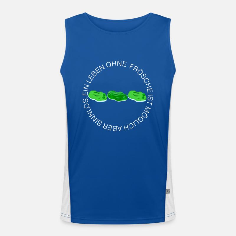 A life without frogs is possible but pointless Men's Functional Contrast Tank Top 