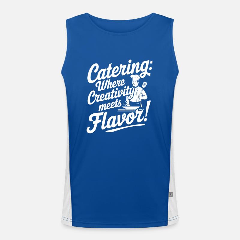 Catering: Where creativity meets flavor! Men's Functional Contrast Tank Top 