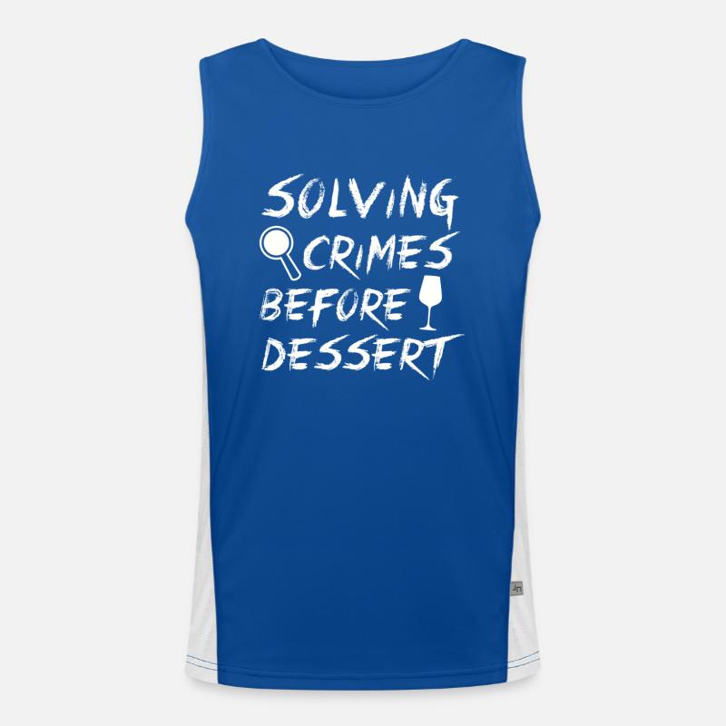 Murder Mystery Dinner Fun Night Men's Functional Contrast Tank Top 